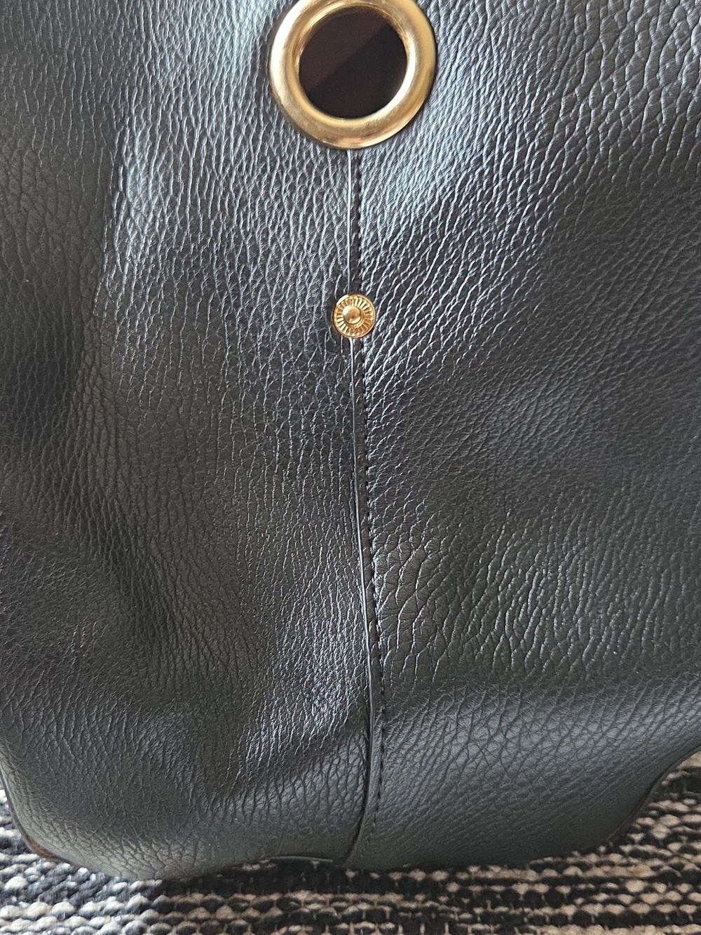 Sondra Roberts Squared Tote, with handles and straps, Gold Hardware, NEW! - Picture 3 of 12